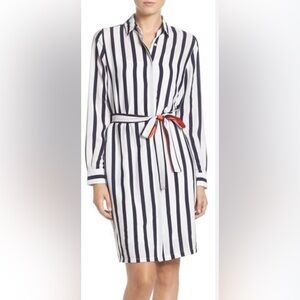 Eliza J striped button down dress size 10